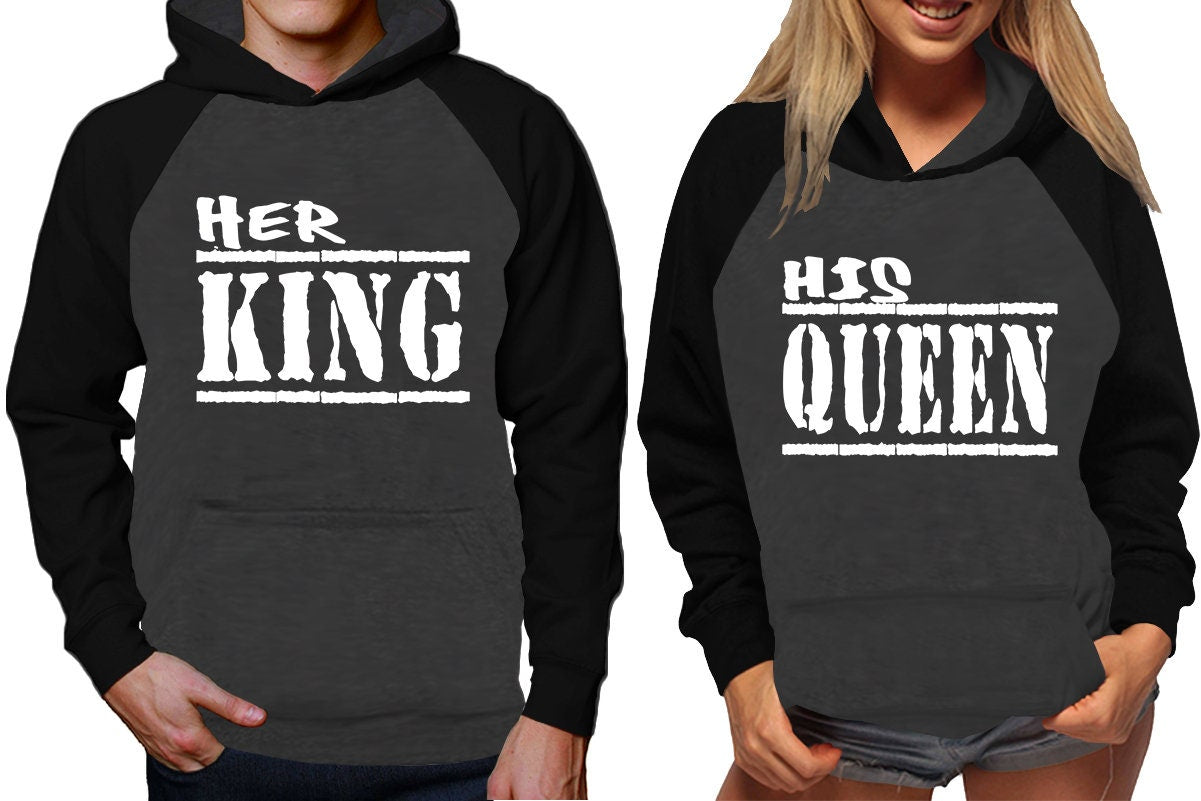 Her King His Queen Hoodies, Couple sweaters  Christmas hoodies, Married couple outfits, Sweatshirt Pullover Hoodies SOLD Separately!!!