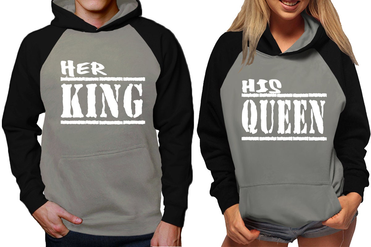 Her King His Queen Hoodies, Couple sweaters  Christmas hoodies, Married couple outfits, Sweatshirt Pullover Hoodies SOLD Separately!!!