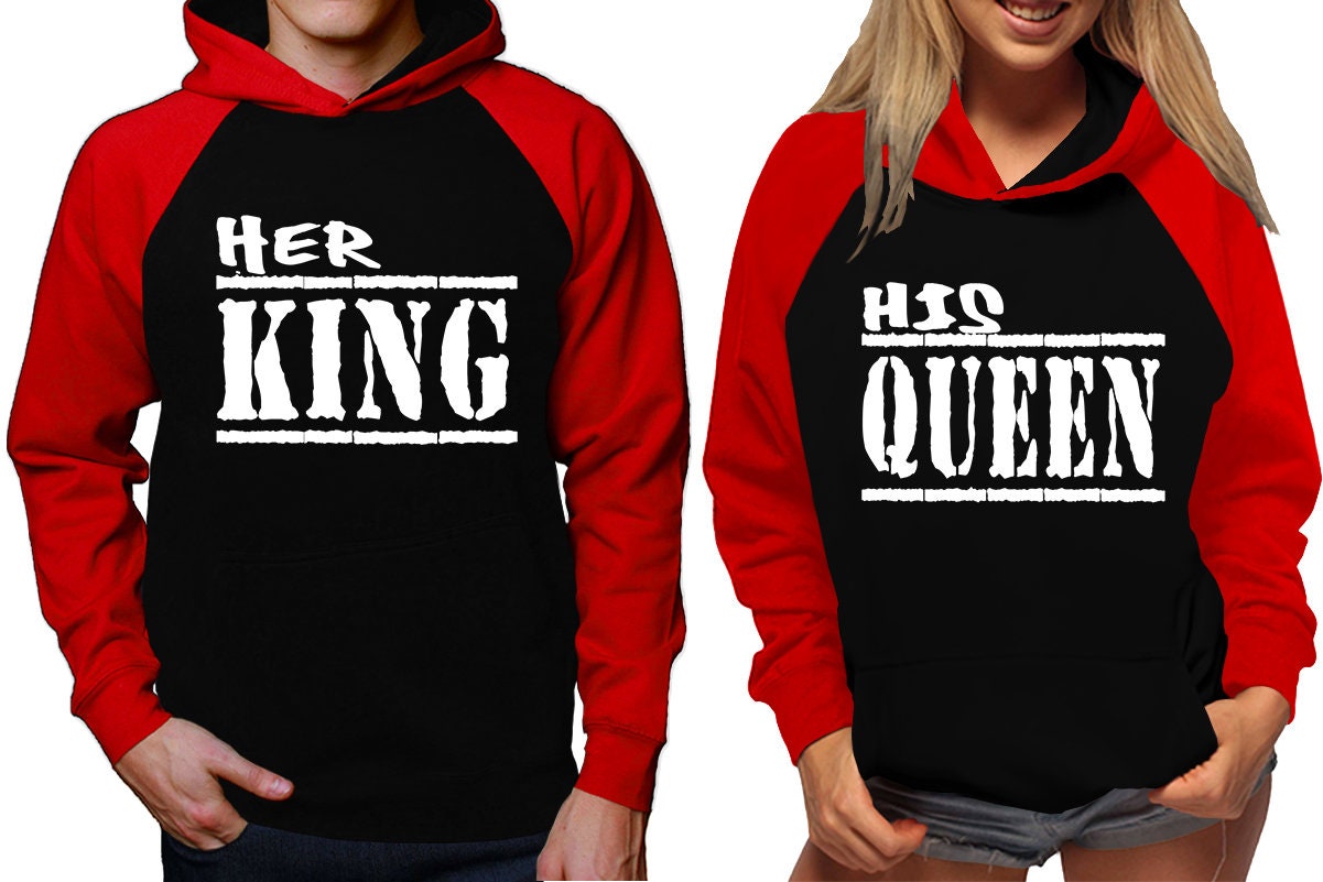 Her King His Queen Hoodies, Couple sweaters  Christmas hoodies, Married couple outfits, Sweatshirt Pullover Hoodies SOLD Separately!!!