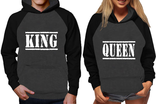 Couple Christmas gift King Queen Hoodies  sweaters Christmas hoodies, Married couple outfits, Sweatshirt Pullover Hoodies SOLD Separately!