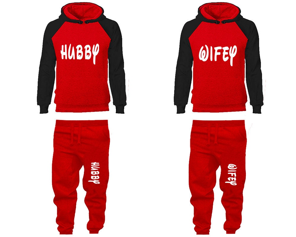 Hubby Wifey Christmas  Hoodie Jogger pants, Clothing, Women Joggers Men Joggers, married outfits  Hoodies Matching 4 items Sold Separately