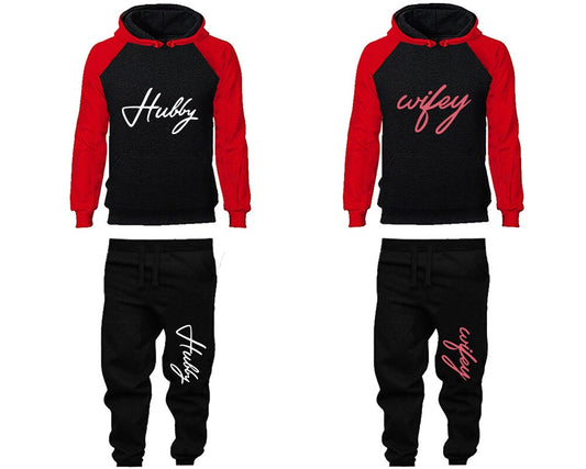 Couple Hubby Wifey Hoodie Jogger Pants  Clothing, Women Joggers Men Joggers King Queen Hoodies Matching  4 items Sold Separately