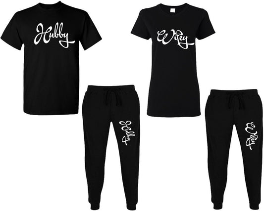 Hubby Wifey personalized gift for bride, wedding gift, honeymoon pajamas, bride to be gift, custom bridal gift set, 4 items sold separately