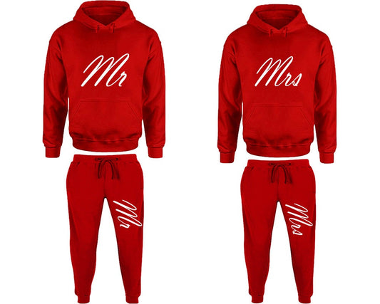 Hubby Wifey Hoodie Jogger pants Mr Mrs  Christmas Clothing, Women Joggers Men Joggers King Queen Hoodies Matching 4 items Sold Separately