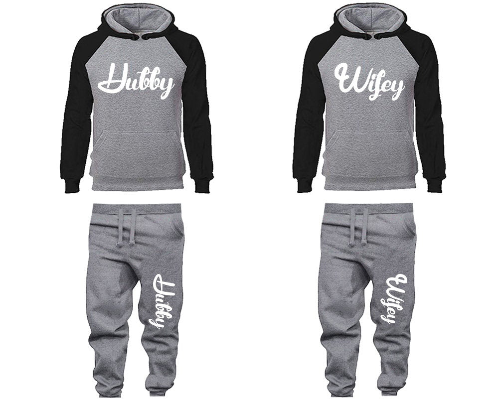 Couple gift for her gift for him Hubby Wifey Wedding gift hoodies jogger pants gift for her gift for him  Matching 4 items Sold Separately