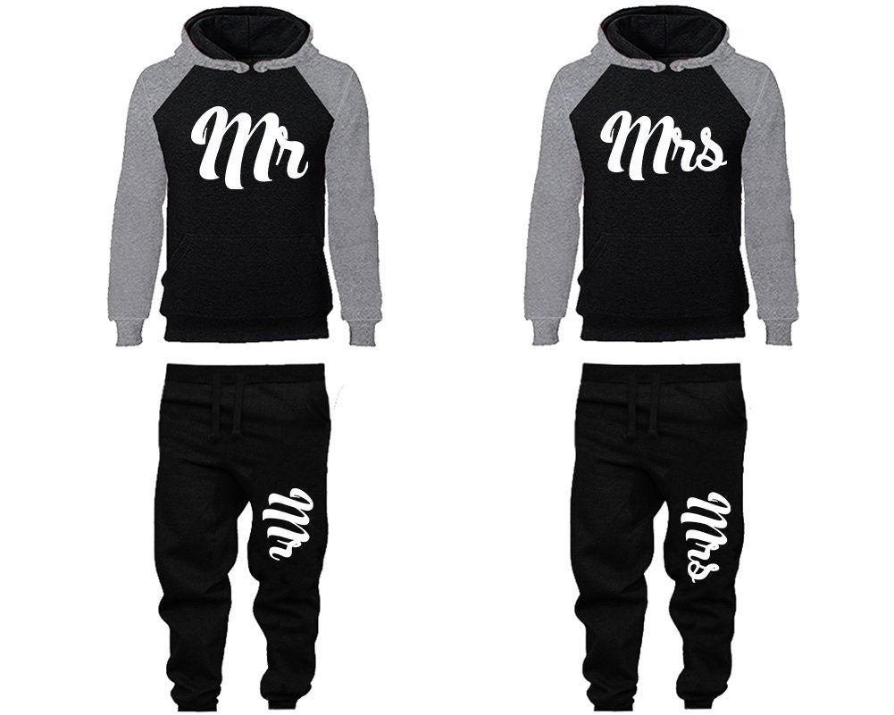 Summer wedding Mr Mrs Hoodie Jogger pants anniversary gift outfits Wedding  gift for her gift for him  Matching 4 items Sold Separately