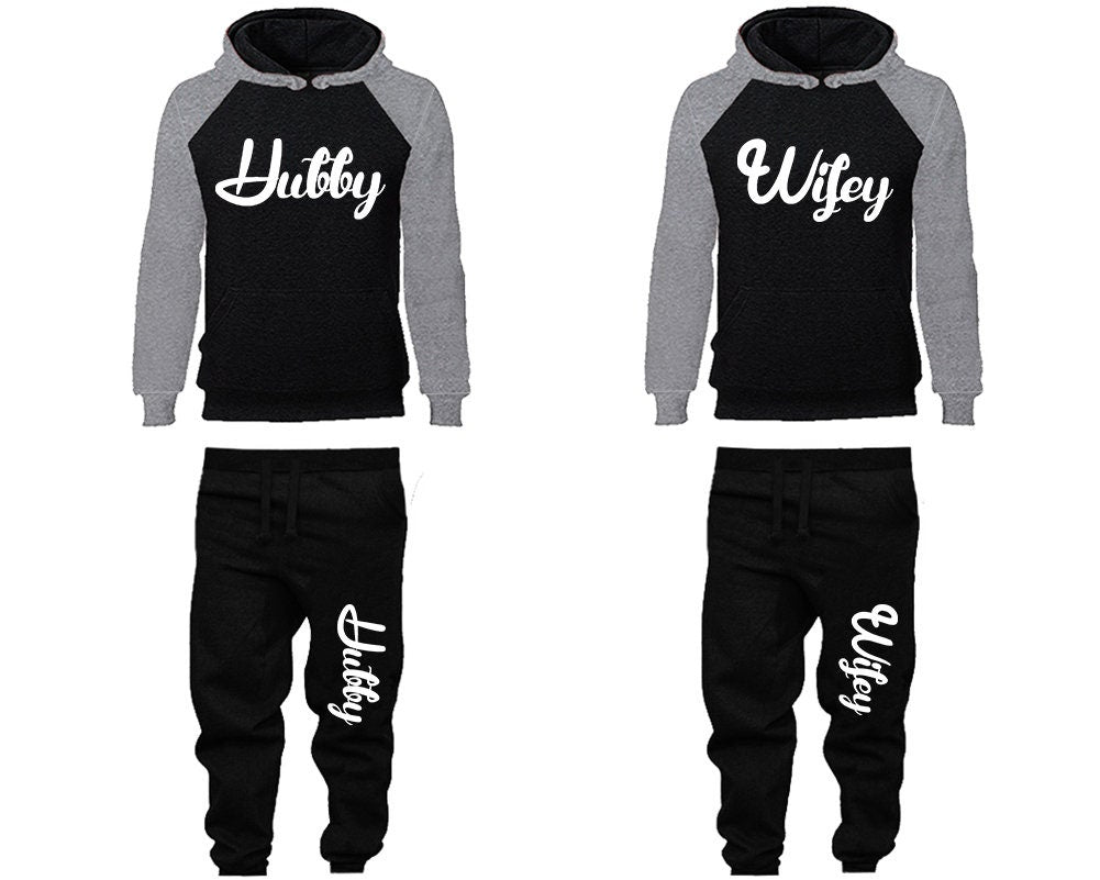 Couple gift for her gift for him Hubby Wifey Wedding gift hoodies jogger pants gift for her gift for him  Matching 4 items Sold Separately