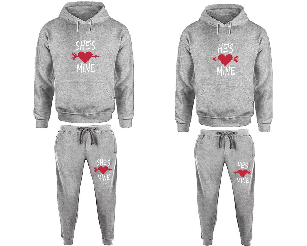 She's mine He's mine Hoodie Jogger pants Valentines Clothing, Women Joggers Men Joggers King Queen Hoodies Matching 4 items  Sold Separately