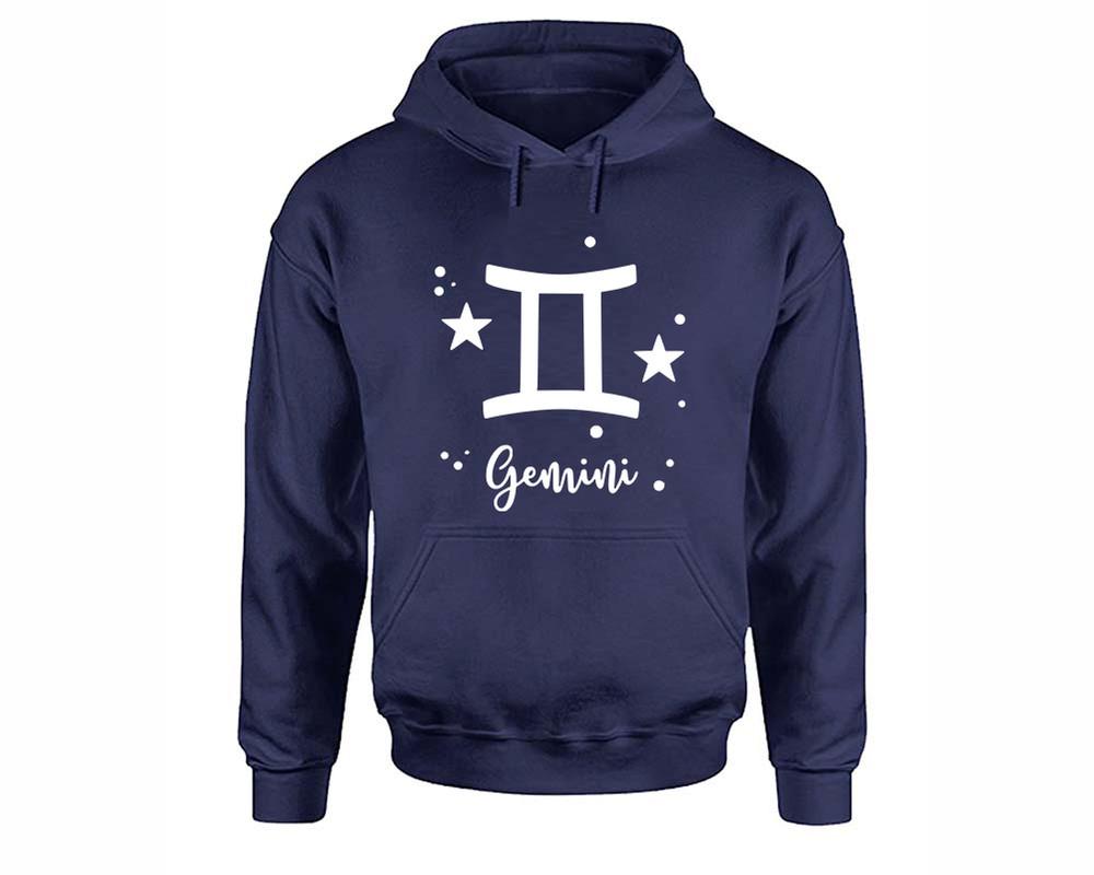 Gemini Zodiac Sign hoodies. Navy Blue Hoodie, hoodies for men, unisex hoodies