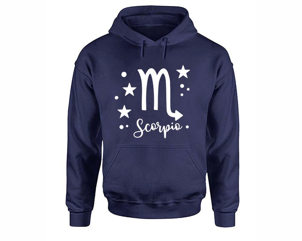 Scorpio Zodiac Sign hoodies. Navy Blue Hoodie, hoodies for men, unisex hoodies