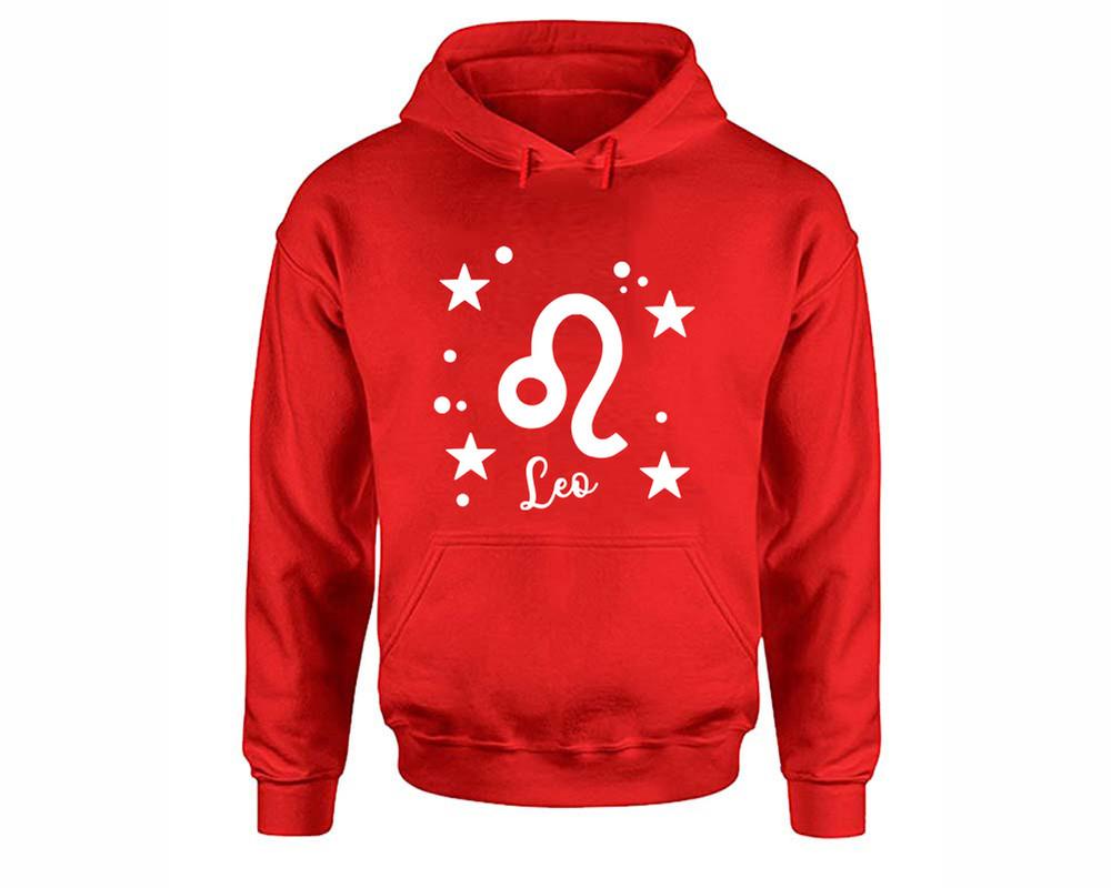 Leo Zodiac Sign hoodies. Red Hoodie, hoodies for men, unisex hoodies
