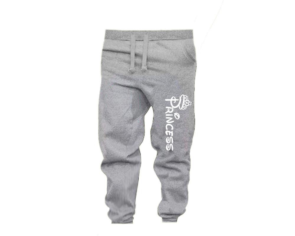 Sports Grey color Princess design Jogger Pants for Woman