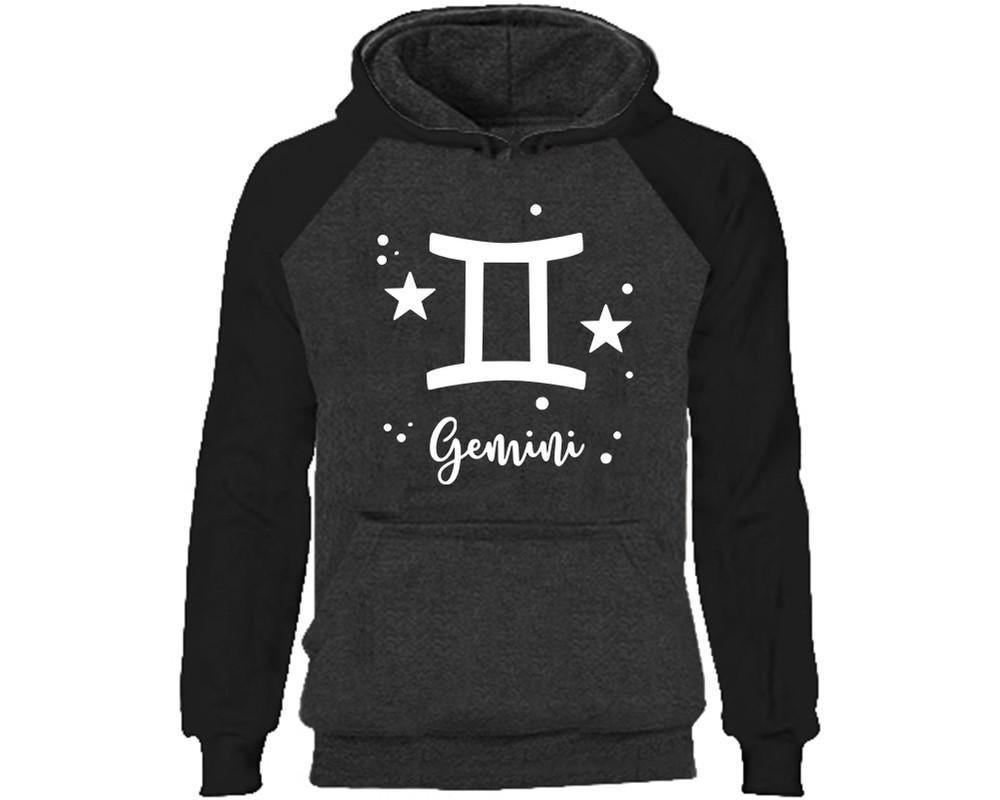 Gemini Zodiac Sign hoodie. Black Charcoal Hoodie, hoodies for men, unisex hoodies