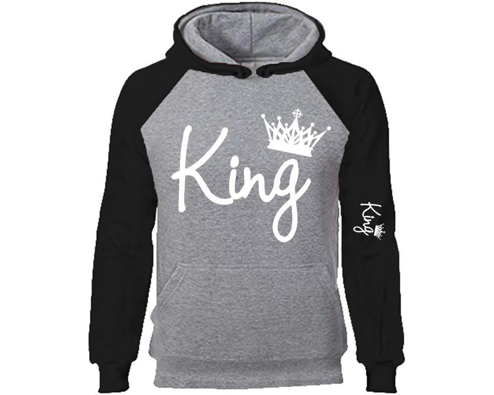 King designer hoodies. Black Grey Hoodie, hoodies for men, unisex hoodies