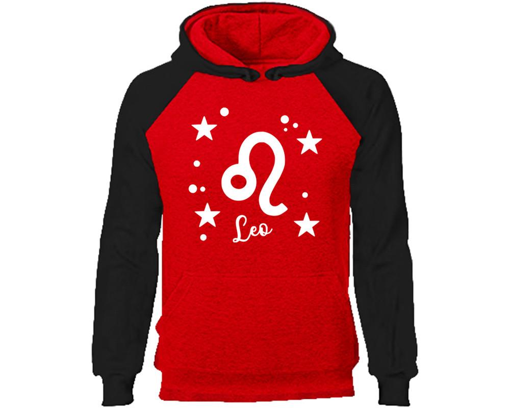 Leo Zodiac Sign hoodie. Black Red Hoodie, hoodies for men, unisex hoodies