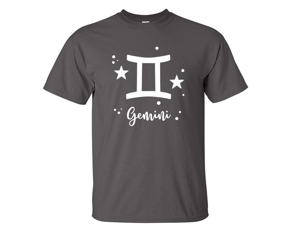 Gemini custom t shirts, graphic tees. Charcoal t shirts for men. Charcoal t shirt for mens, tee shirts.