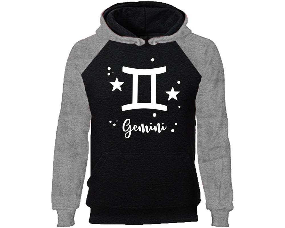 Gemini Zodiac Sign hoodie. Grey Black Hoodie, hoodies for men, unisex hoodies