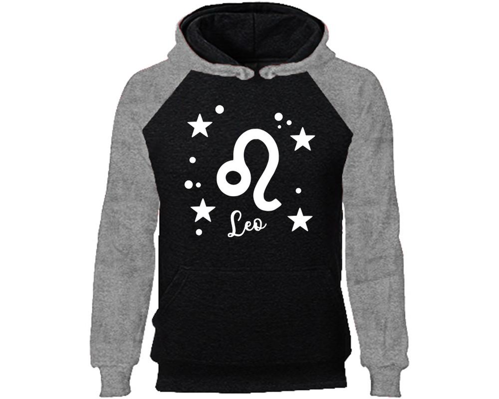 Leo Zodiac Sign hoodie. Grey Black Hoodie, hoodies for men, unisex hoodies
