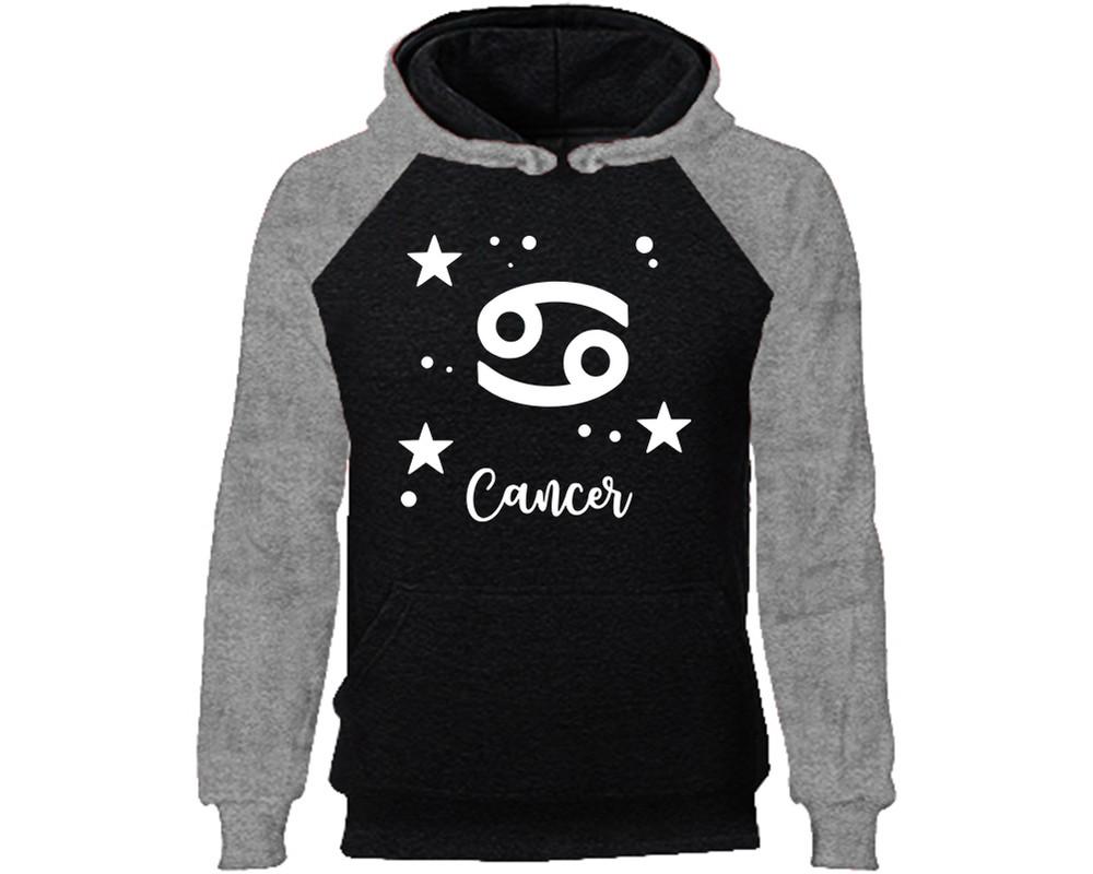 Cancer Zodiac Sign hoodie. Grey Black Hoodie, hoodies for men, unisex hoodies