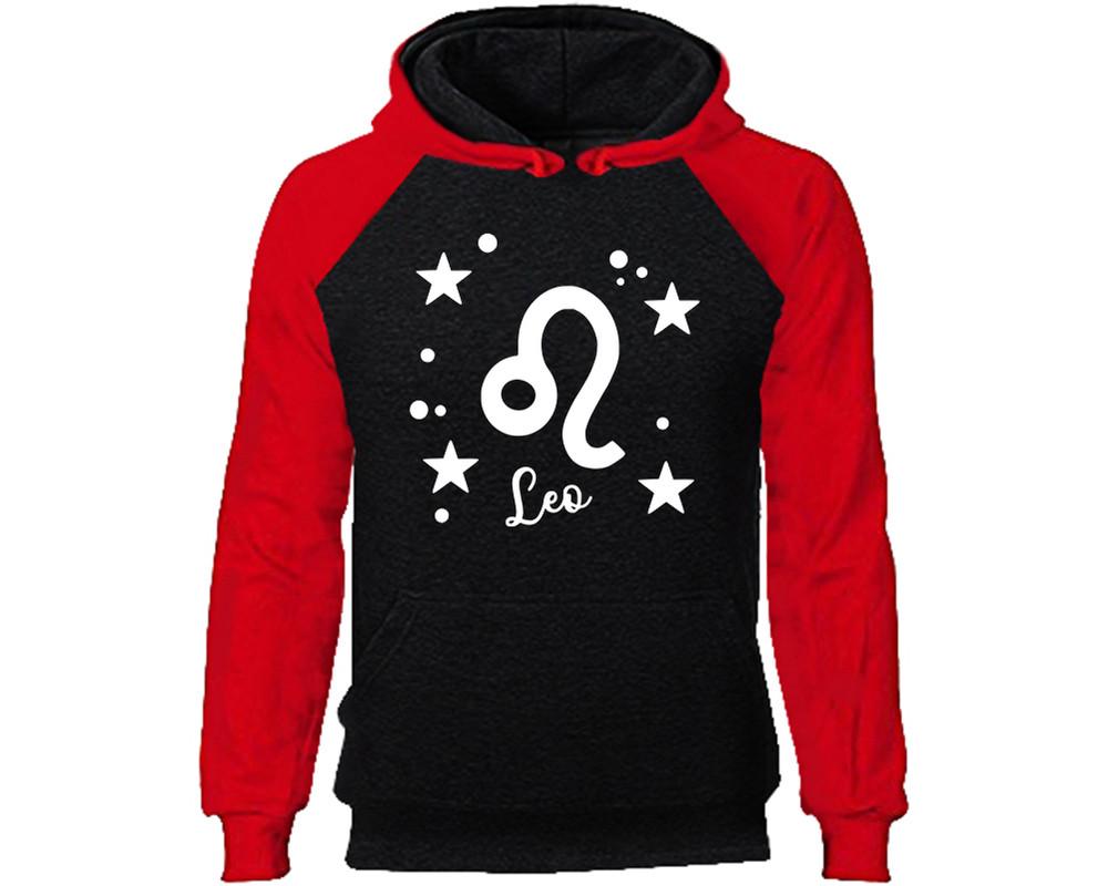 Leo Zodiac Sign hoodie. Red Black Hoodie, hoodies for men, unisex hoodies