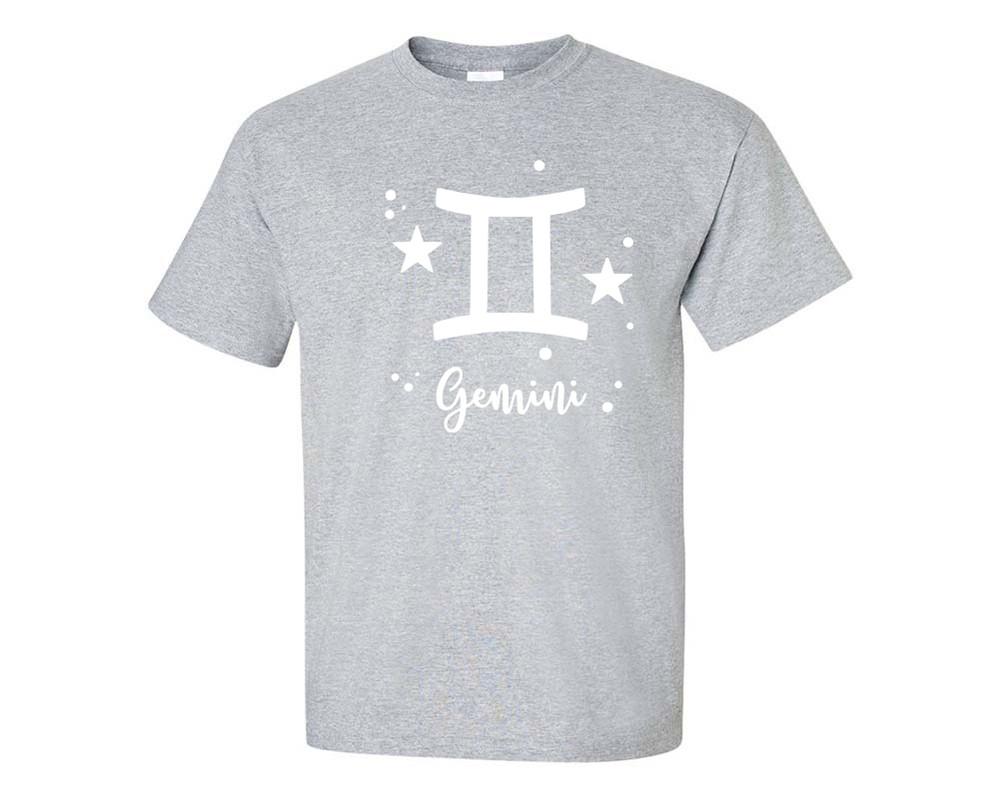 Gemini custom t shirts, graphic tees. Sports Grey t shirts for men. Sports Grey t shirt for mens, tee shirts.